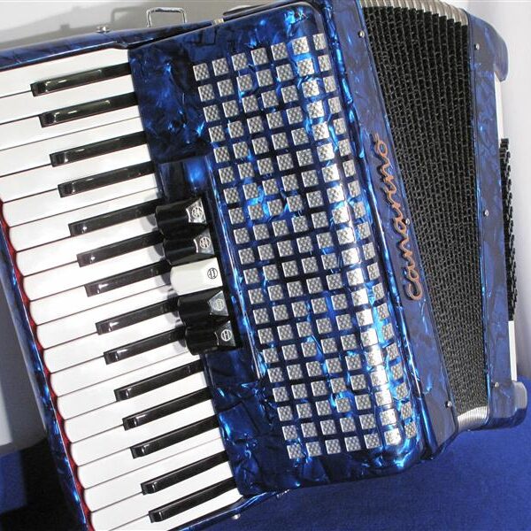 Canarino 34-60-5 New blue piano accordion
