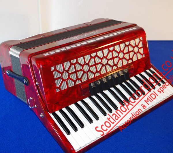 Aliante 3 voice 41-120 red piano accordion